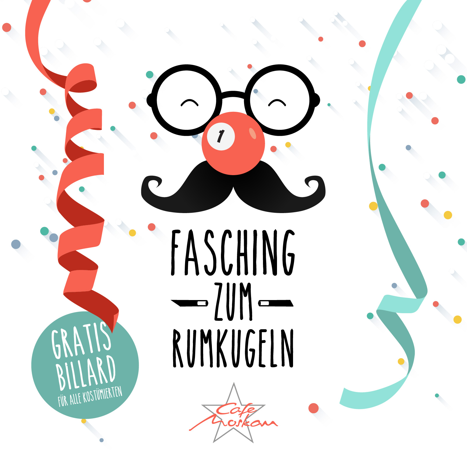 Fasching zum Rumkugeln  Angebote Cafe Moskau